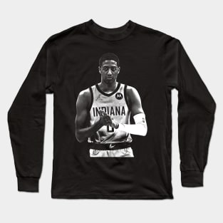 Tyrese Haliburton || Vintage Drawing 90s Long Sleeve T-Shirt